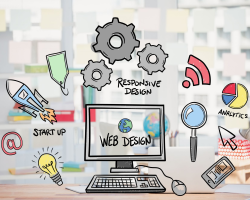 web-design-concept-with-drawings